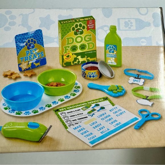 NWT. Melissa & Doug Feeding & Grooming Pet Care PlaySet
Ages 3+. 24 Pieces. - Picture 5 of 10
